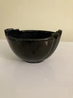 Vintage Art Deco Frankoma Glossy Black Planter Small