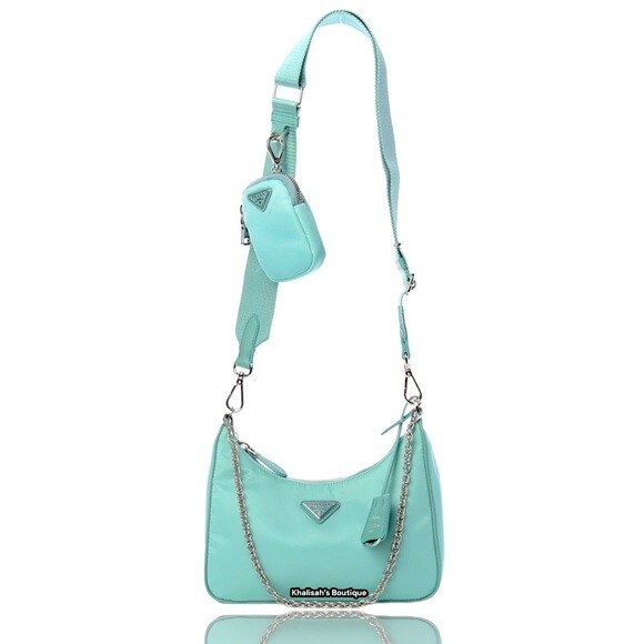 Rare & Authentic Prada Re-Edition 2005 Nylon Bag in Jade Rare & Authentic Prada Re-Edition 2005 Nylon Bag in Jade