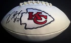 Kareem Hunt Kansas City Chiefs JSA COA SIGNED FOOTBALL FULL SIZE AUTOGRAPHED