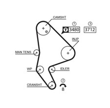 GATES Zahnriemen PowerGrip™ 5590XS für CITROËN JUMPER PEUGEOT 244 143 BOXER Bus