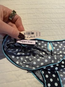  Victoria's Secret NWT VINTAGE Sexy Little Things Medium polka dot satin cheeky
