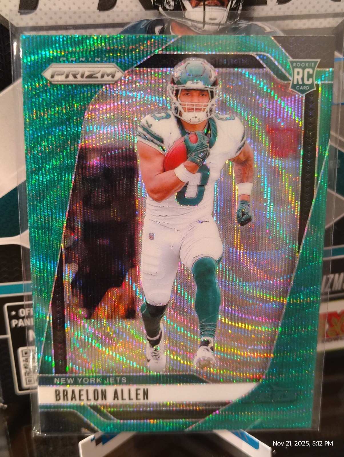 2024 Panini Prizm - Rookies Braelon Allen #311 Green Wave Prizm (RC)