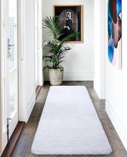 Luxury Long Bathroom Runner Rug, 24x60 Inch Thick Soft and Absorbent Non Slip