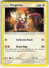 Zangoose 173/236 SM - Cosmic Eclipse Pokemon Uncommon Near Mint
