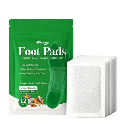 12 Pack Detox Foot Patches Pads Deep Cleansing Remove Toxins Improve Sleep