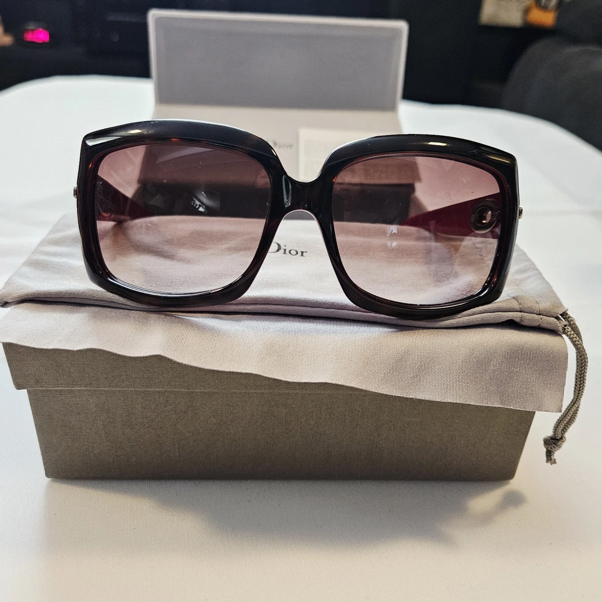 Dior Oversized Red Sunglasses for Women for sale | eBay