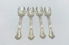 Gorham Chantilly Sterling Silver Ice Cream Forks 4 Piece Set 5 3/8" Monogram