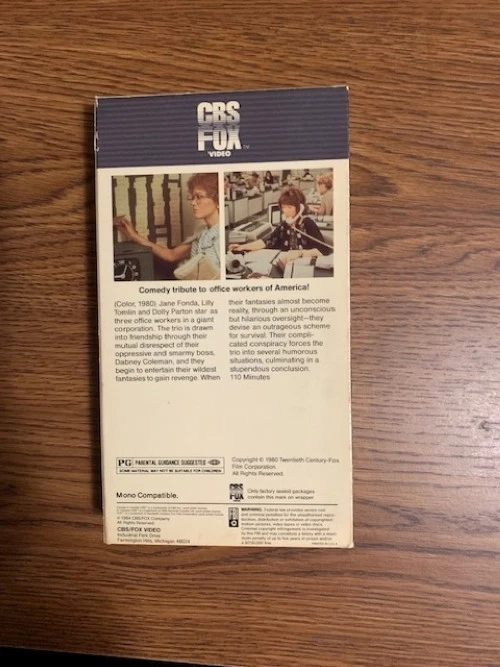 Nine to Five 9 to 5 (VHS, 1995) - Image 2 of 4