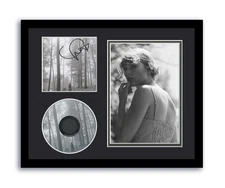 Taylor Swift Autographed WITH HEART Signed 11x14 Framed CD Photo Folklore ACOA