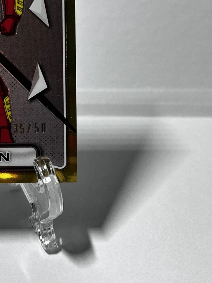 Iron Man 2025 Topps Finest Marvel 97 X-Men Ultimates/50 refractor de oro #57 Foto 3 de 4