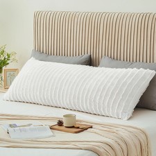 Body Pillow Cover with Zipper Closure Decorative Boho Fleece Pillowcase 20 x 54