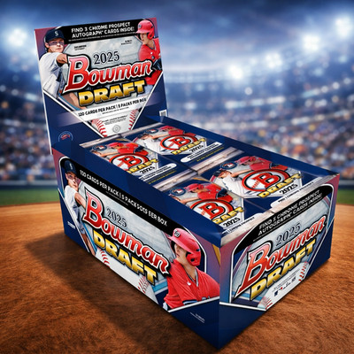 2025 BOWMAN DRAFT BASEBALL FACTORY SEALED SUPER JUMBO BOX - 5 AUTOS