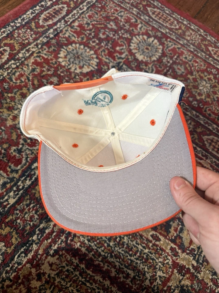 Ricky Rudd Logo Atlético Doble Tiburón Vintage Snapback Sombrero, NASCAR #10, Lana Foto 2 de 4