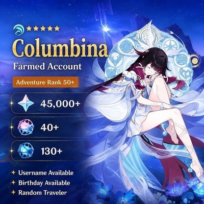 Genshin Impact | NA | AR50+ | Columbina + 45K++Primogems