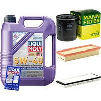 Inspektionskit Filter Liqui Moly ÖL 5L 5W-40 FüR Peugeot 306 Cabriolet 7D N3