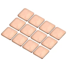 Heatsink Copper Pad Shim 15mmx15mmx1.8mm Thermal Conductive Heat Sink 12Pcs