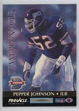 1992 Pinnacle Team Pinnacle Pepper Johnson Steve Wisniewski #8 0q3