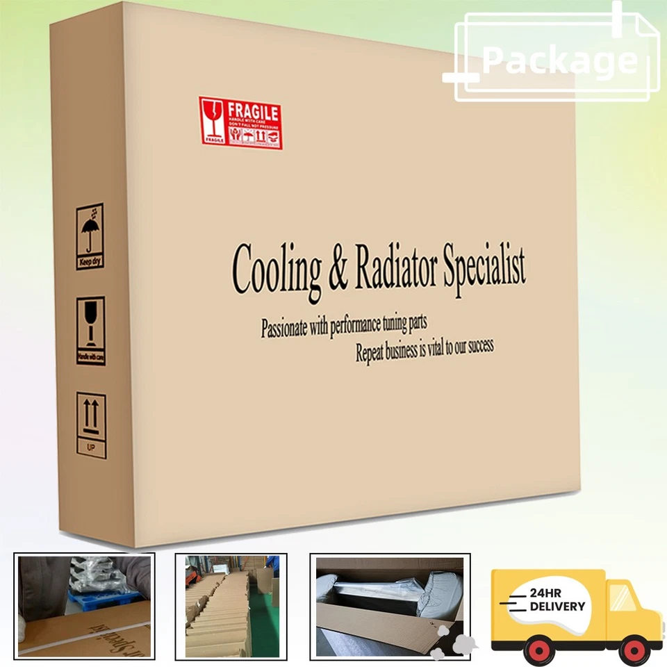 4 Row Radiator Shroud Fan Fit Dodge 1977-1989 Diplomat/77-1981  Chrysler LeBaron Foto 4 de 4