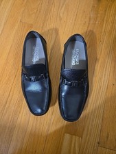 Salvatore Ferragamo Men's Dress Shoes Black. Size 9 EE