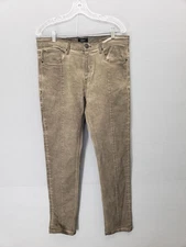 Forever 21 Pants Mens 33 Brown Slim Fit Straight Leg Denim Casual Stretch