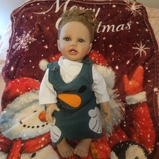 Reborn Doll. 22” New Soft Silicone , Cloth Body. Magnetic Pacifier Accessories.