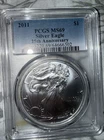US Mint 2011 Silver Eagle 25th Anniversary $1 1 oz .999 Business PCGS MS69