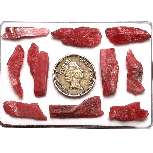 Muestras de cristal crudo de alta calidad de rodonita rusa natural mineral raro de 10 piezas - Imagen 11 de 13
