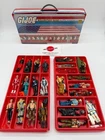 80's 90's GI Joe Lot Of 24 Figures & Collectors Case Firefly Shipwreck Eels Croc