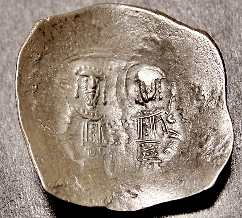 Byzantine Cup Coin, Medieval Crusades, 25-28mm, 12th-14th Cent AD, Trachy
