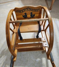 baby wooden bouncer rocker, antique baby rocker. wooden baby rocker bouncer