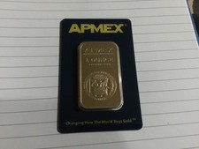 APMEX 1 oz .9999 Fine Gold Bar American Precious Metals Exchange Gold Bullion 5400.00 per troy oz