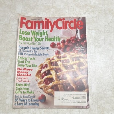 Family Circle September 1997 Health Diet Cancer Tests Christmas Gifts Home Tips