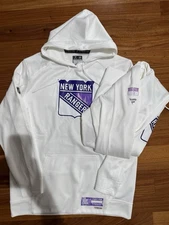 Alexis Lafreniere 13 HFC New York Rangers Fanatics Authentic Pro Hoodie Large