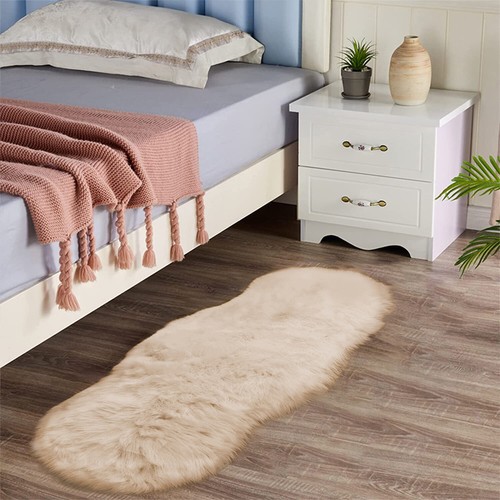 Latepis Faux Fur Sheepskin Area Rugs Soft Shaggy Carpet for Living Room Bedroom - Picture 207 of 219