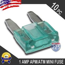 10 Pack 1A Mini Blade Style Fuses APM/ATM 32V Short Circuit Protection Fuse US