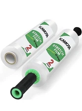Stretch Film, KAMOTA Stretch Wrap with Handles 15" x 1000 Feet, 2 Pack, 60 Gauge