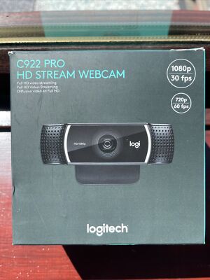 Logitech C922 Pro Stream Webcam Hyper-fast HD 720p/60fps