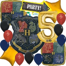 Anagram Harry Potter, Birthday Party Foil Balloon Bouquet Set 5th Birthday
