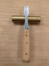 Original Denny Number 3 sweep, 1/2" Carving Gouge Copper Pins 