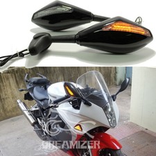 Motorcycle Rearview Mirrors LED Turn Signal For Hyosung GT250R GT650R 2003-2021