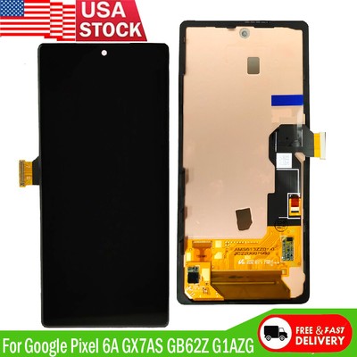Replacement For Google Pixel 6A 5G OLED Display LCD Touch Screen Digitizer+Frame