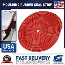 20ft U-Shape Rubber Seal Car Door Edge Strip Trim Molding Protector Guard Decal