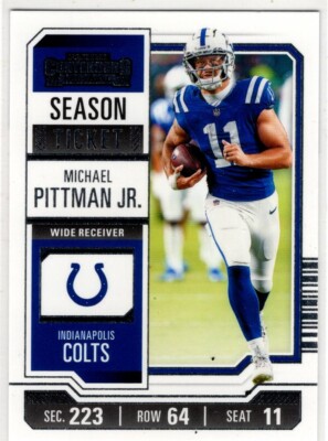 2023 Panini Contenders Football Michael Pittman Jr. No. 44 Indianapolis Colts