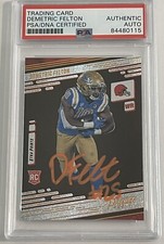 Demetric Felton Signed Cleveland Browns 2021 Prestige Xtra Points Slab PSA/DNA