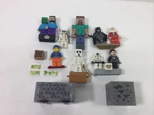 LEGO DC Universe Batman Shazam General Zod & Minecraft Mini figures & Parts Lot