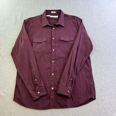calvin klein burgundy dress shirt Calvin Klein Jeans Slim Fit Burgundy Shirt  Offracks