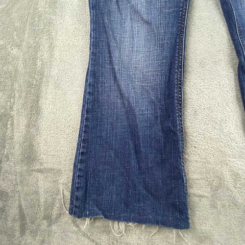 Vintage LEI Ashley Trouble Jeans Girls 15 (32x26) Blue Denim Flared Y2K Boho - Picture 12 of 17