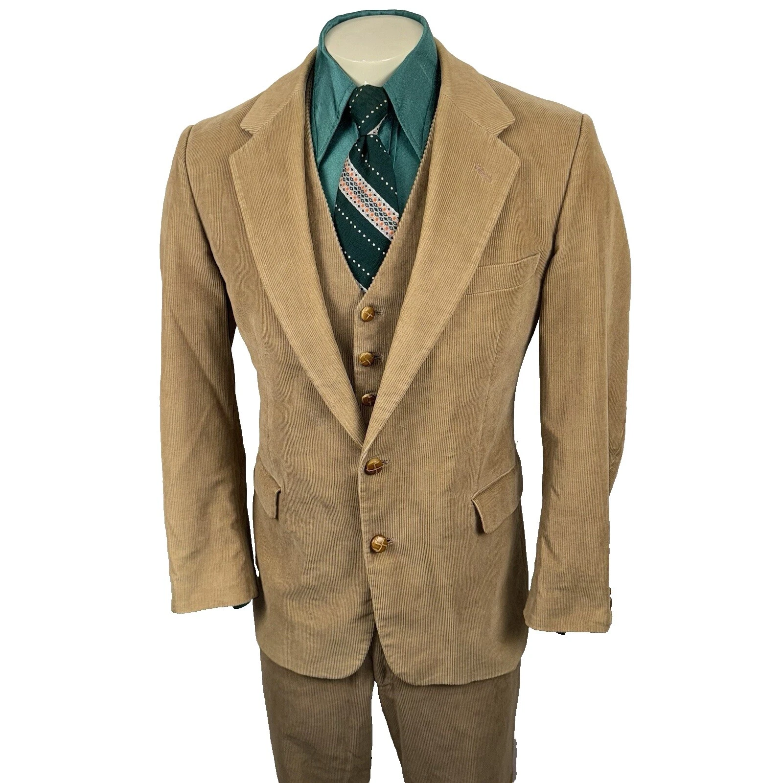 Corduroy 1970s Vintage Suits for Men