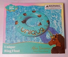 Afro Unicorn - Unique Ring Float - 39" Pool Float Inflatable - Girls