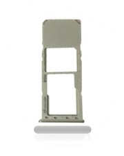 SILVER Samsung Galaxy A20 A205U A30 A50 Phone SIM MicroSD Memory Card Tray Part